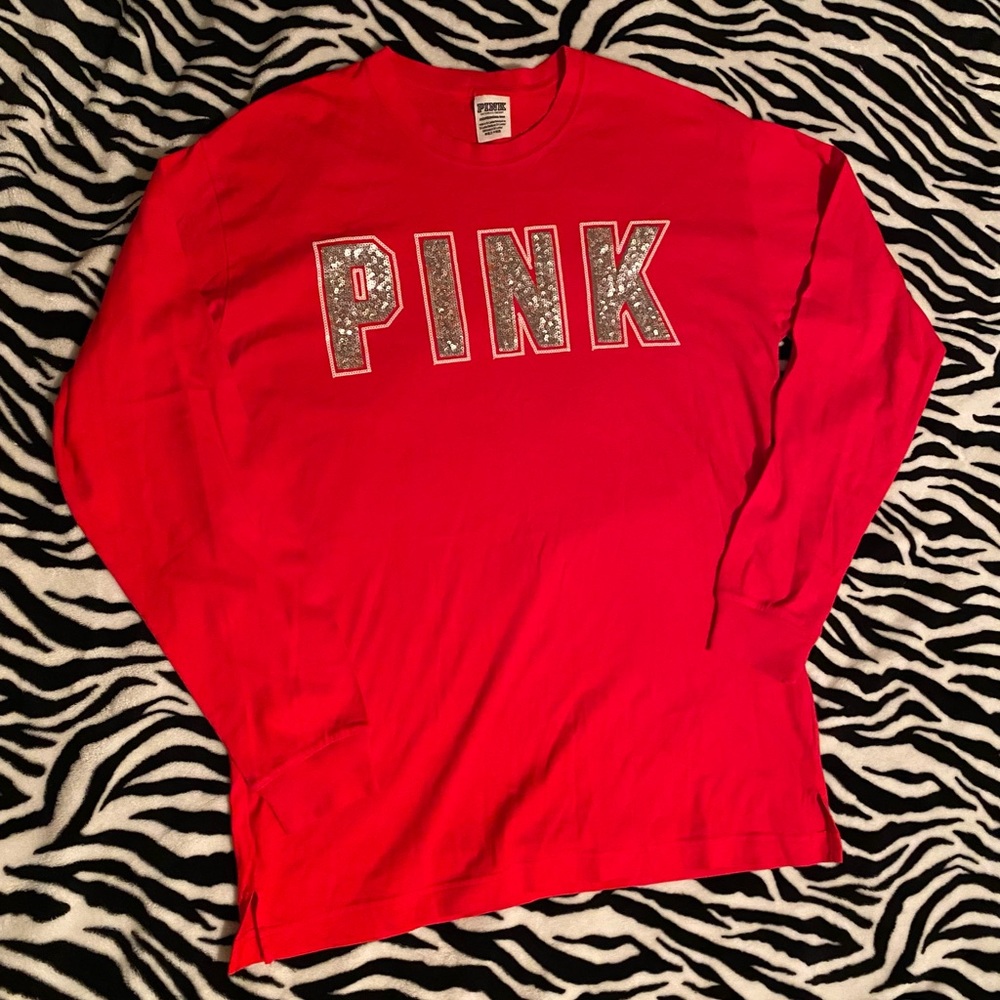 COPY - VS Pink ( NWOT ) bling long sleeve tee size XSmall